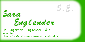 sara englender business card